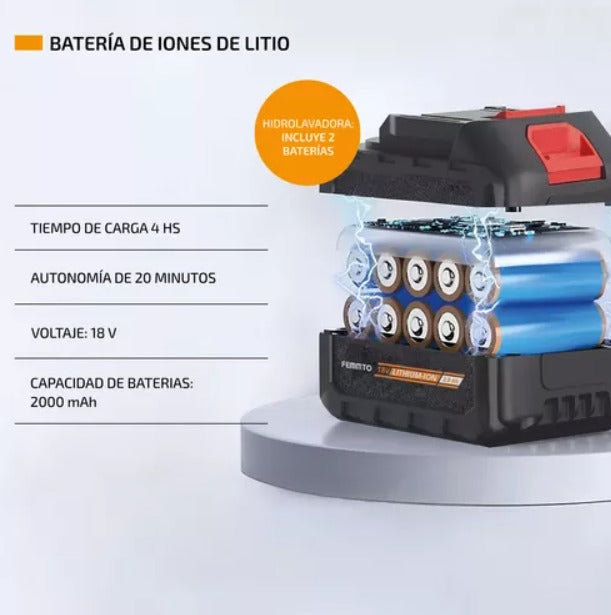 Smashwash Hidrolavadora portátil  con 2 Baterías - [PROMOCIÓN DISPONIBLE SOLO HOY]