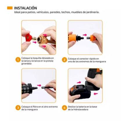 Smashwash Hidrolavadora portátil  con 2 Baterías - [PROMOCIÓN DISPONIBLE SOLO HOY]