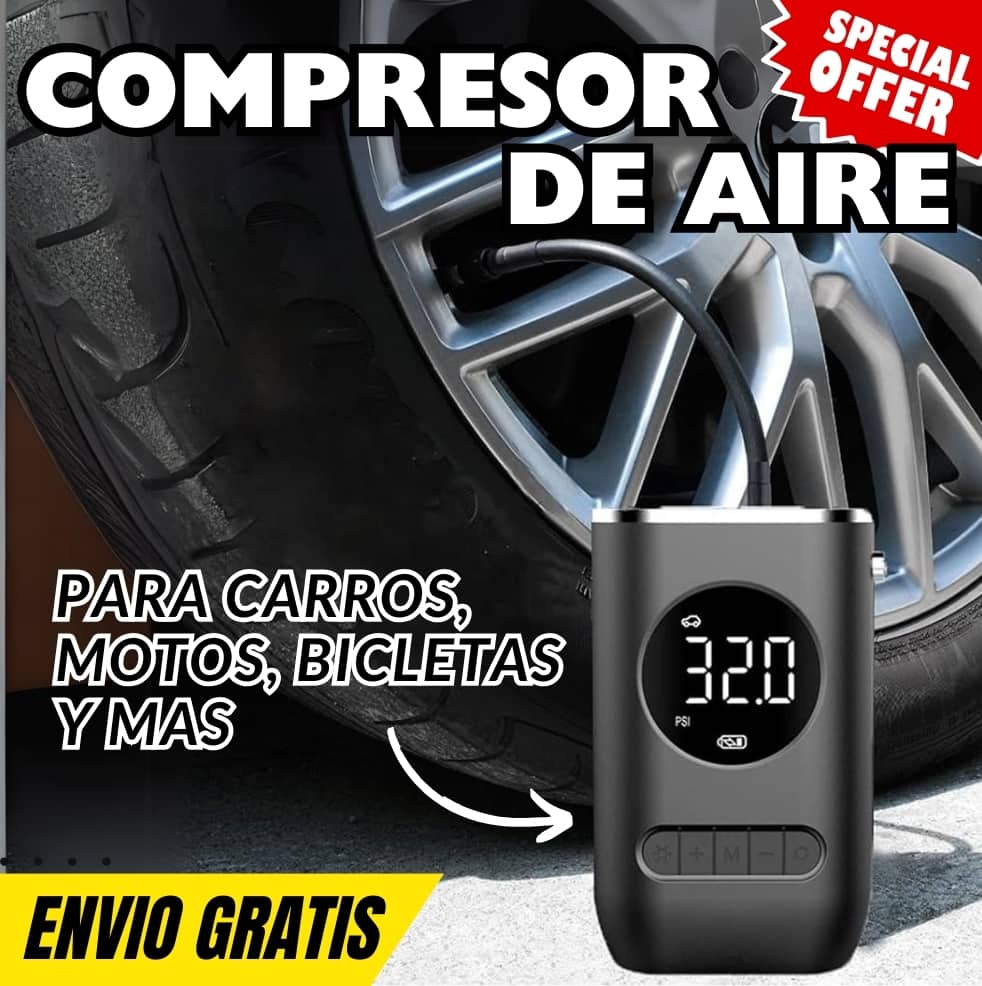 PowerPump Compresor De Aire con pantalla LED  - [PROMOCIÓN DISPONIBLE SOLO HOY]