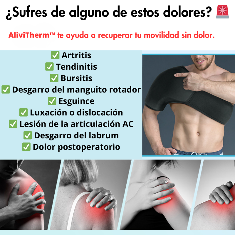 AliviTherm Hombrera de gel  frío y calor - [PROMOCIÓN DISPONIBLE SOLO HOY]