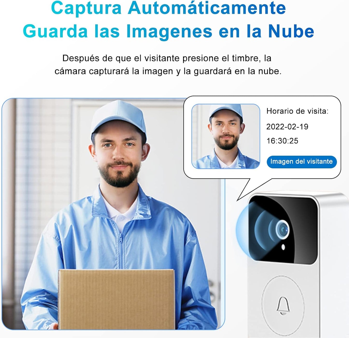 VisionBell - Timbre Inalámbrico con Cámara HD - [PROMOCIÓN DISPONIBLE SOLO HOY]