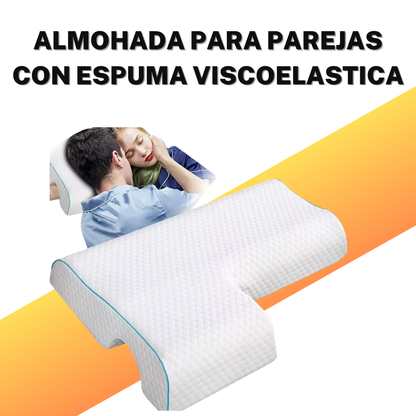 DuoSleep Almohada para Parejas con Espuma Viscoelastica 💑 🌙 - [PROMOCIÓN DISPONIBLE SOLO HOY]