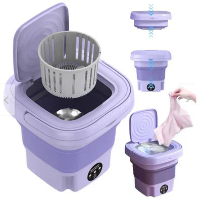 MiniWash Mini Lavadora Portátil 8L - 3 niveles de vibración con cesta de lavado - [PROMOCIÓN DISPONIBLE SOLO HOY]