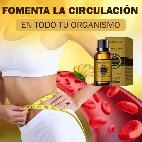 Ginger 🔥-  Aceite Adelgazante y Desintoxicante de Jengibre - [PROMOCIÓN DISPONIBLE SOLO HOY]