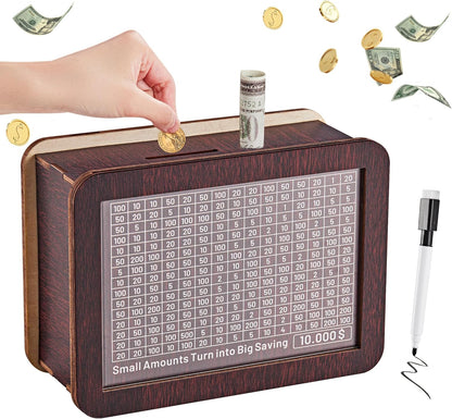 MoneyGuard Hucha de Madera con Contador - [PROMOCIÓN DISPONIBLE SOLO HOY]