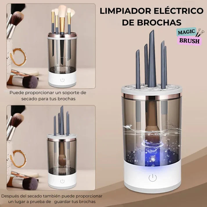 BrushCare Magic limpiador de brochas de maquillaje eléctrico - [PROMOCIÓN DISPONIBLE SOLO HOY]