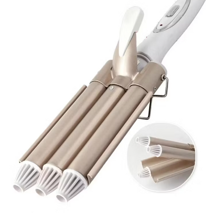 MegaStyle Rizador mágico para el cabello con 3 cilindros - [PROMOCIÓN DISPONIBLE SOLO HOY]