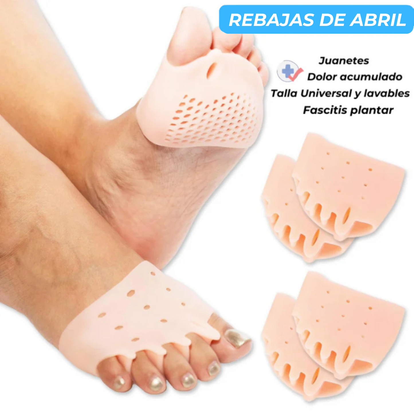 TheraToes Almohadillas Terapéuticas con Separador de Dedos - [PROMOCIÓN DISPONIBLE SOLO HOY]