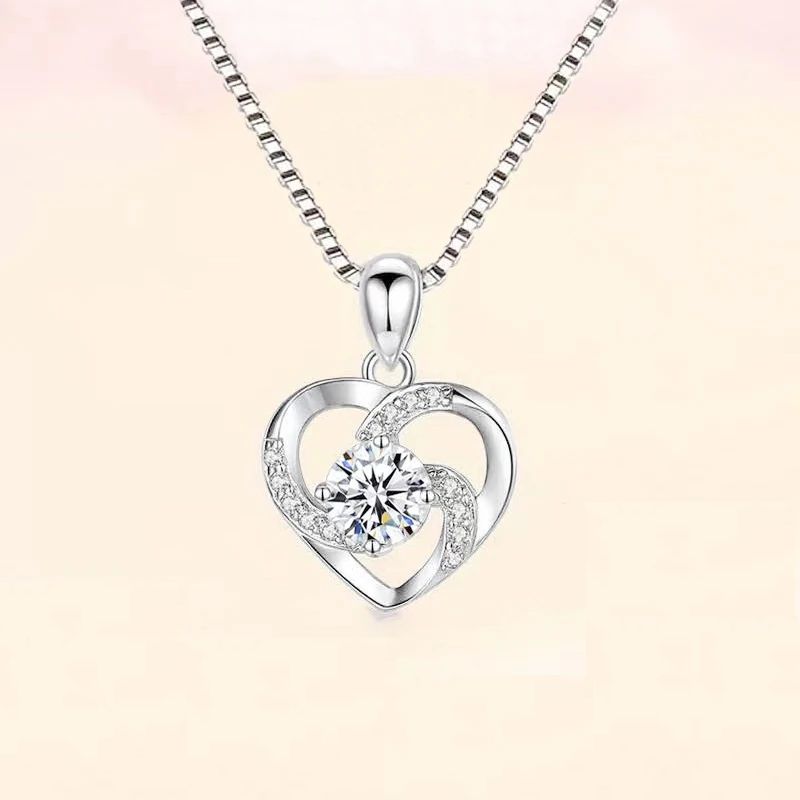 HotRose Conjunto con collar “te amo el 100 idiomas” en caja de rosa ascendente - [PROMOCIÓN DISPONIBLE SOLO HOY]