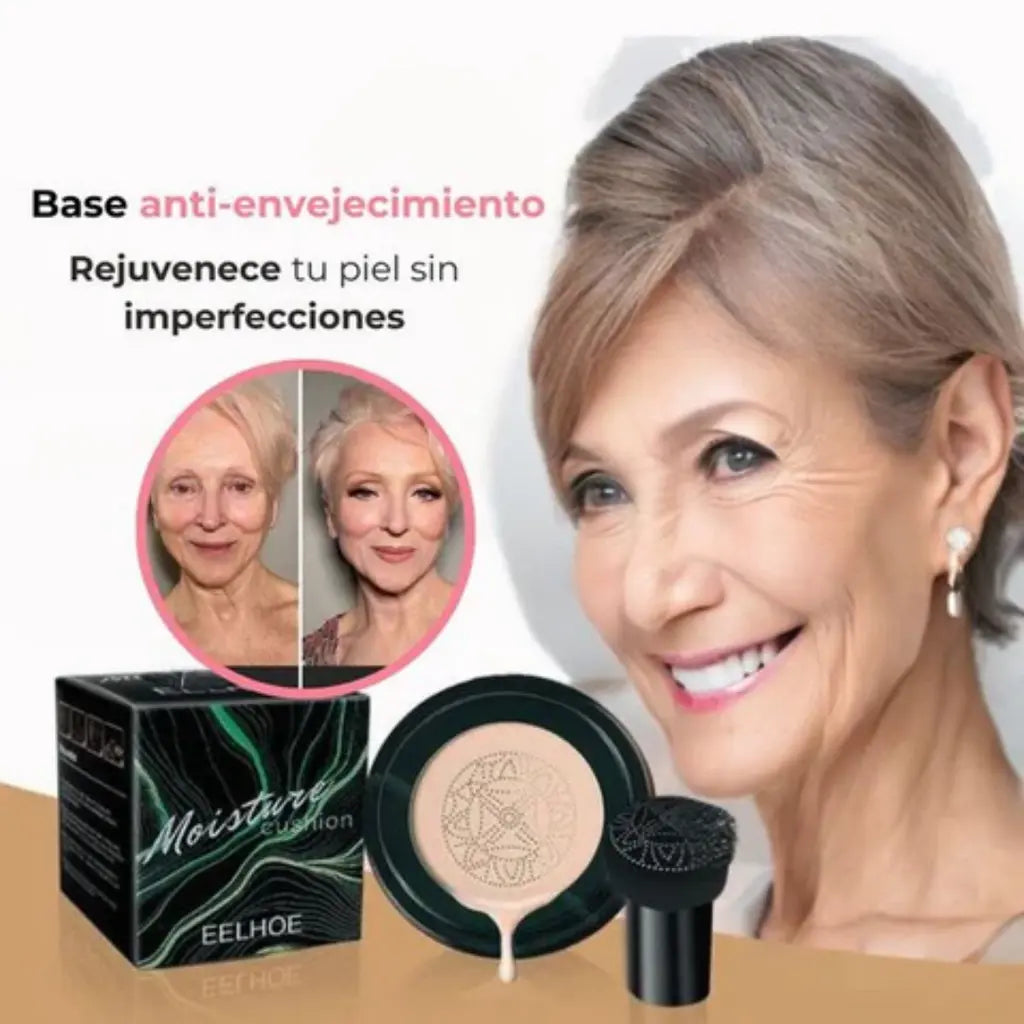 BASE DE MAQUILLLAJE NATURAL MOISTURE CUSHION PRO CON APLICADOR INDIVIDUAL - 50% DESCUENTO