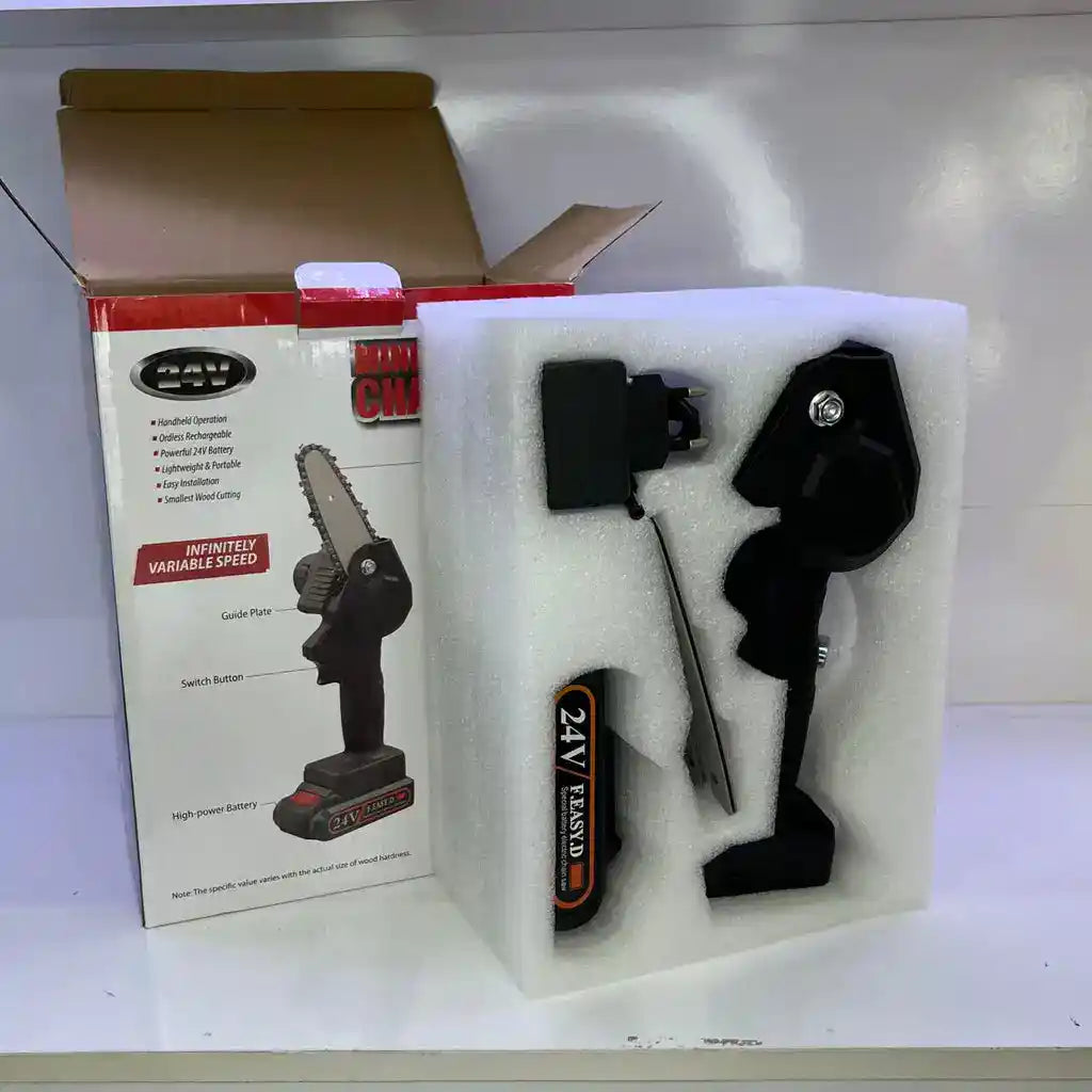 PowerCut Mini Motosierra Inalámbrica con 2 Baterías - ENVÍO GRATIS - [PROMOCIÓN DISPONIBLE SOLO HOY]