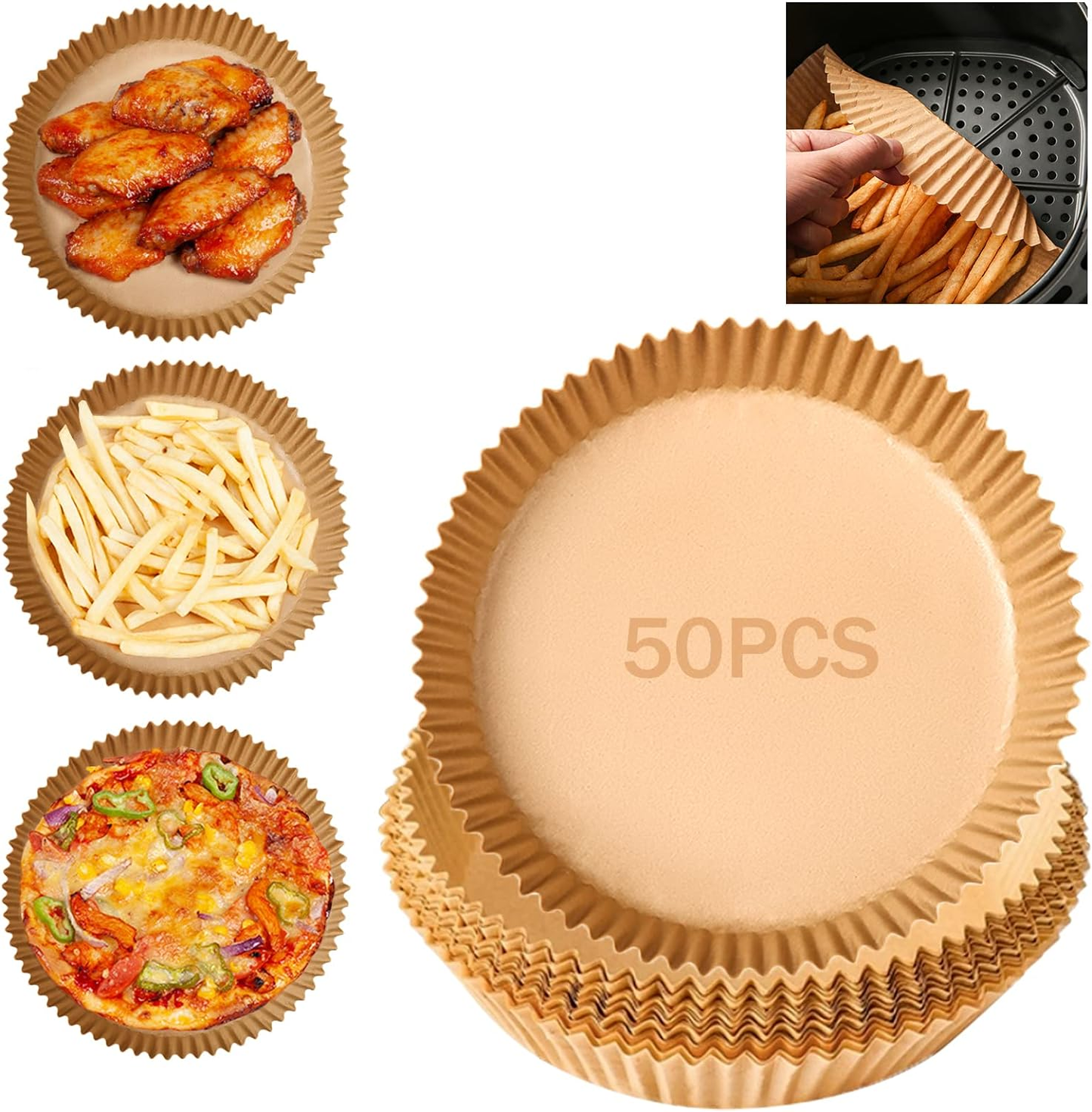 Papel de Horno para Freidora de Aire Cook PACK 50